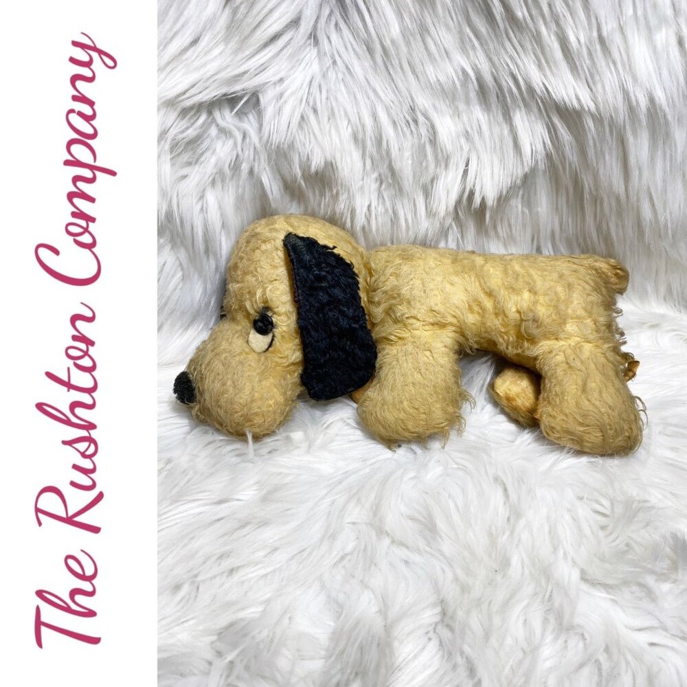THE‎ RUSHTON COMPANY VINTAGE STUFFED DOG PUPPY COLLECTIBLE TOY